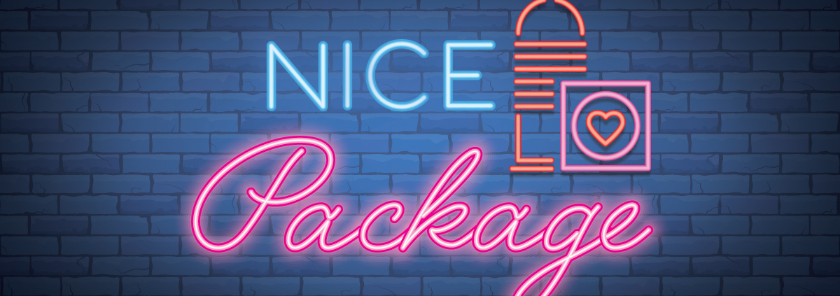 Nice Package Logo on Brick Background