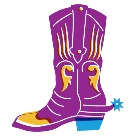 Cowboy boot icon