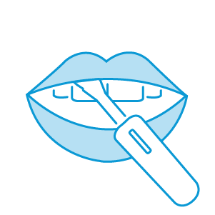 Testing Swab in Mouth Icon